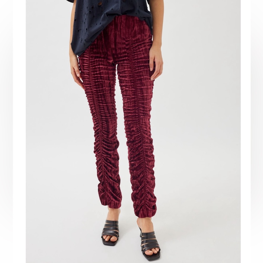 NWT UO Velour Ruched Pants